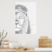 Poster Lion typographique (Cuisine)