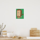 Poster Lion unique avec un grand visage. (Cuisine)