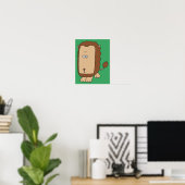 Poster Lion unique avec un grand visage. (Bureau à domicile)
