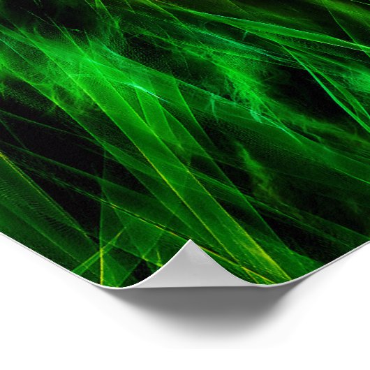 Poster Lion vert (Coin)