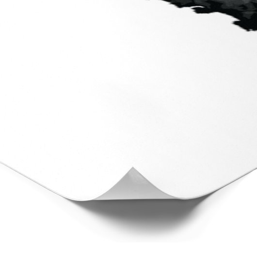 Poster Lion VERT JAUNE ROUGE (Coin)