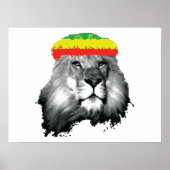 Poster Lion VERT JAUNE ROUGE (Devant)