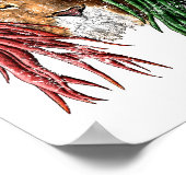 Poster Lion vintage Rasta Reggae (Coin)