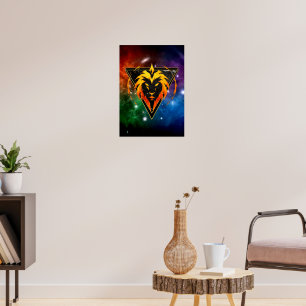 Poster Lion Zodiaque Cadeau Astrologie