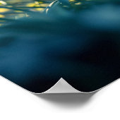 Poster Lionceau aux yeux bleus enchanté dans la lueur des (Coin)