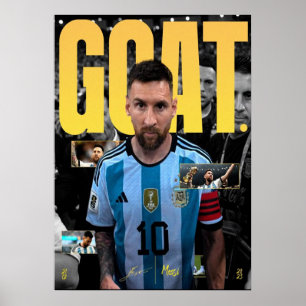Poster lionel messi, fan de messi, art messi, maillot mes