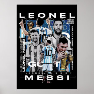 Poster lionel messi, fan de messi, art messi, maillot mes