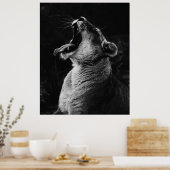 Poster Lioness - Photographie noir et blanc (Cuisine)