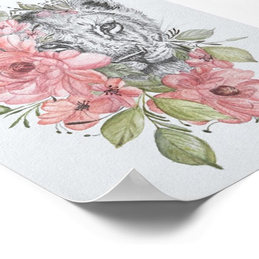 Poster Lioness Premium Canvas Gloss (5x7) (Coin)