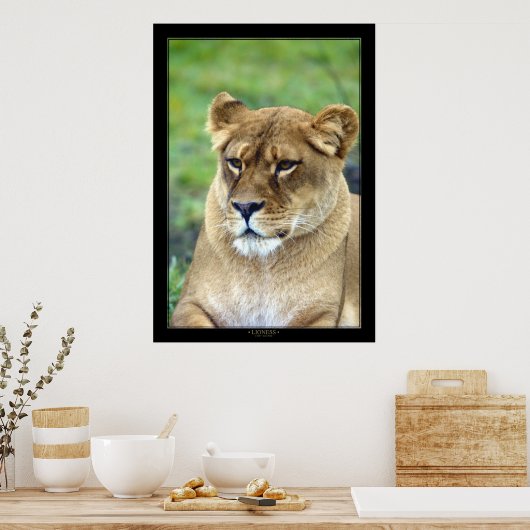 Poster Lioness (version couleur) (Cuisine)