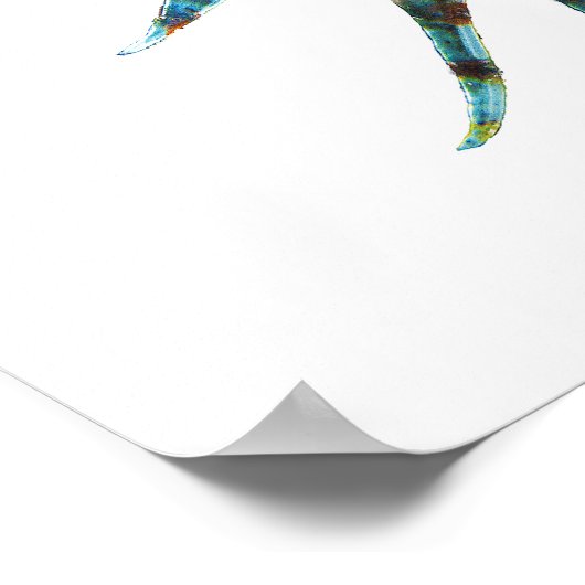 Poster Lionfish - Conception abstraite - Découpe d'une ph (Coin)