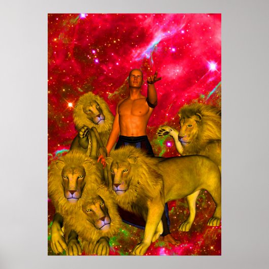 Poster Lions (Devant)