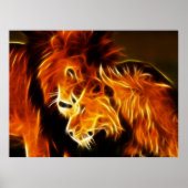 Poster Lions amoureux (Devant)