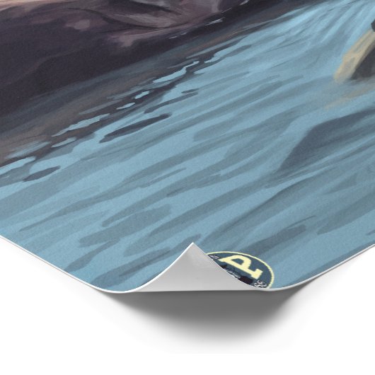 Poster Lions de la mer de l'Oregon (Coin)