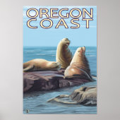 Poster Lions de la mer de l'Oregon (Devant)