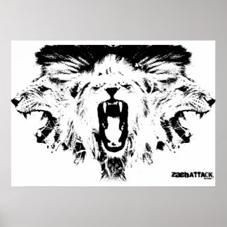 Poster Lions RAWR