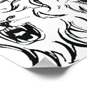 Poster Lions sur le mur (Coin)