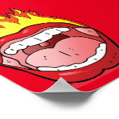 Poster Lip on Fire 20" x 24" (Coin)