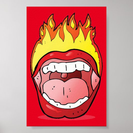 Poster Lip on Fire 20" x 24" (Devant)