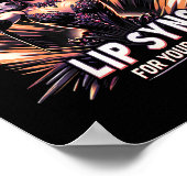 Poster Lip Sync pour votre vie Drag Queen Funny Graphisme (Coin)