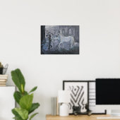 Poster Lipizzaner chevaux Vienne (Bureau à domicile)