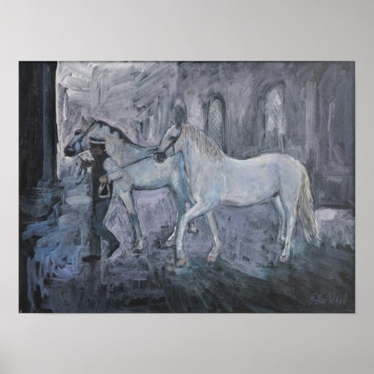 Poster Lipizzaner chevaux Vienne (Devant)
