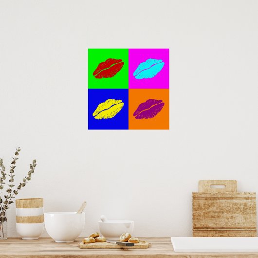 poster lippen (Keuken)