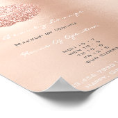 Poster LIps maquillage Artiste Parties scintillant Rose G (Coin)