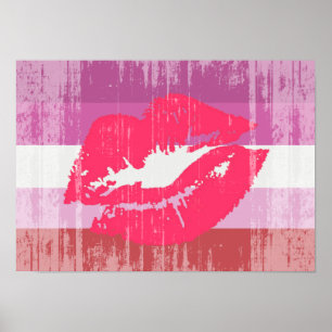 POSTER LIPSTICK LESBIAN PRIDE DÉTRUIT CONCEPTION