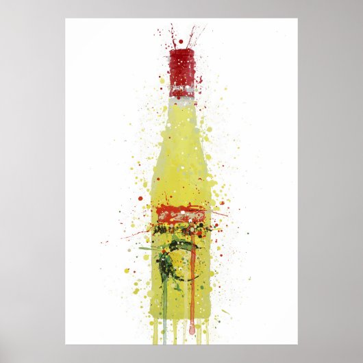 Poster Liqueur Bottle Wall Art Print 'Citrus'  (Devant)