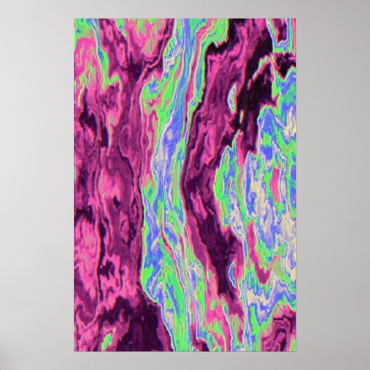 Poster Liquid Fluid Dynamics Contemporary Painting  (Devant)