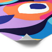 Poster Liquide abstrait 2 (Coin)