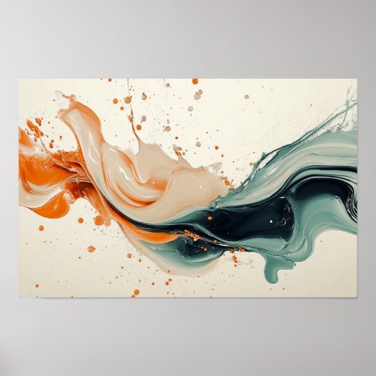 Poster liquide coloré (Devant)