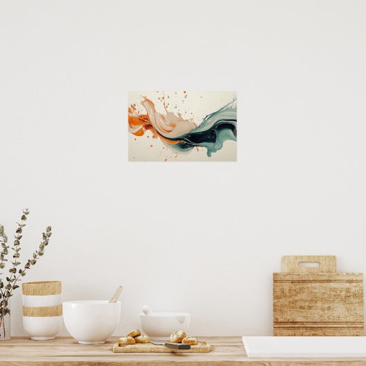 Poster liquide coloré (Cuisine)