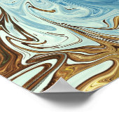 Poster Liquide pour motif abstrait (Coin)