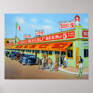 Poster Liquor Palace Mexicali Cerveza