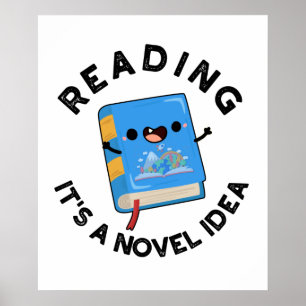 Poster Lire C'est une idée novatrice amusant jeu de livre