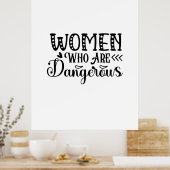 Poster Lire Des Femmes D'Art Dangereuses (Cuisine)