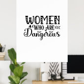 Poster Lire Des Femmes D'Art Dangereuses (Bureau à domicile)