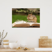Poster Lire est amusant ! Chipmunk (Cuisine)