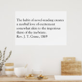 Poster Lire est mal. (Cuisine)