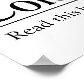 Poster Lire la Bible Colossiens 3:17 (Coin)