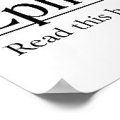 Poster Lire la Bible Éphésiens 2:4-10 (Coin)