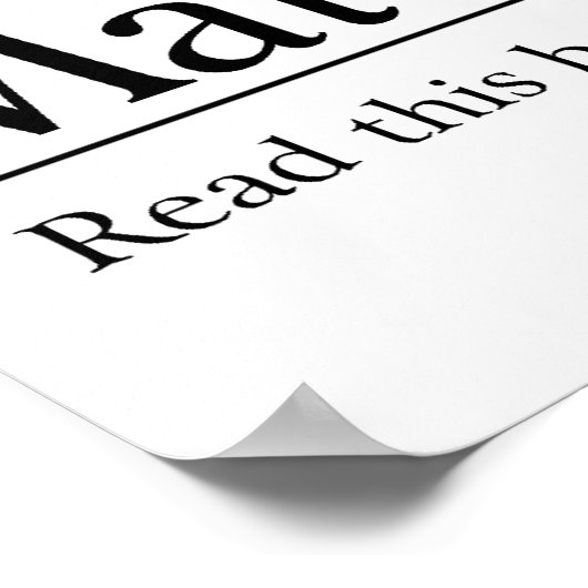 Poster Lire la Bible Matthieu 7:24-27 (Coin)