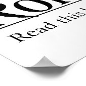 Poster Lire la Bible Romains 8:28 (Coin)