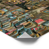 Poster Lire Le Cadeau Amateurs Pour Bibliothécaire (Coin)