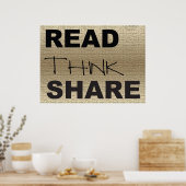 Poster Lire le partage (Cuisine)