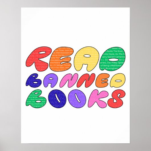 Poster Lire les livres interdits (Devant)