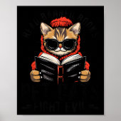 Poster Lire Livres Interdits Pet Cats Combattre Le Mal Lu (Devant)