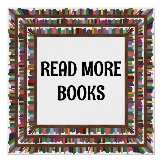 Poster Lire plus de livres (Devant)
